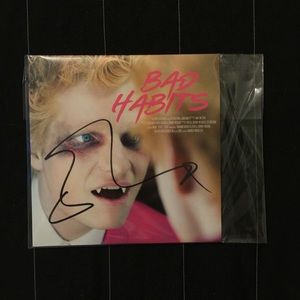 Ed Sheeran Bad Habits autographed signed single